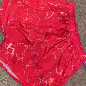 Women’s hot pink lightning shorts